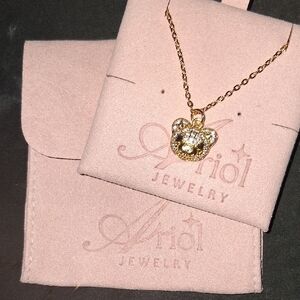 Gold Bear Fashion Pendant Necklace